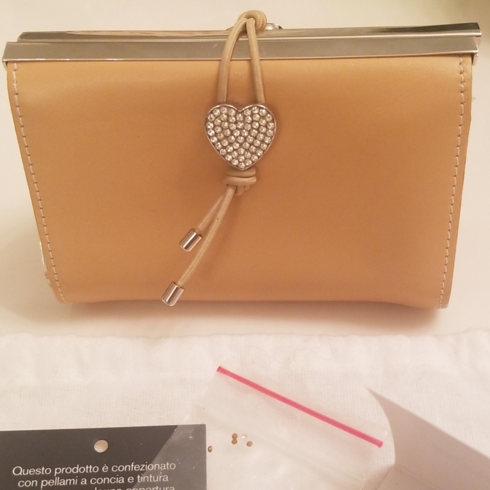 Moschino mini clutch or coin purse with Crystal